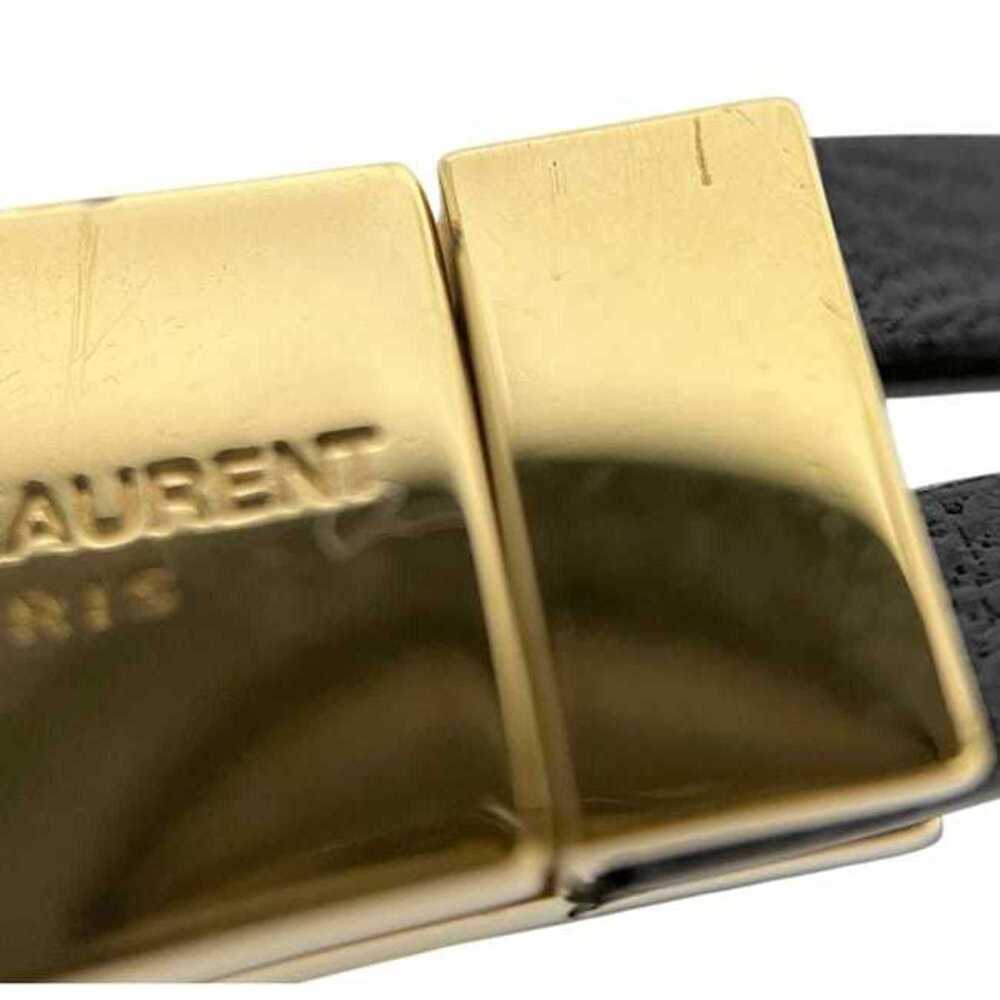 Saint Laurent Bracelet ec-24949 Black YSL Leather SAINT LAURENT PARIS Double-... - Picture 10 of 11